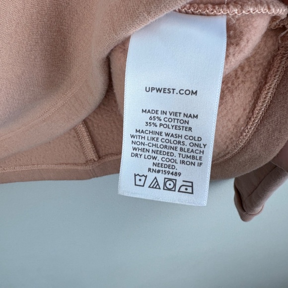 UpWest Super Soft Boxy Crewneck Cropped Sweatshirt - Size Medium - Picture 4 of 5